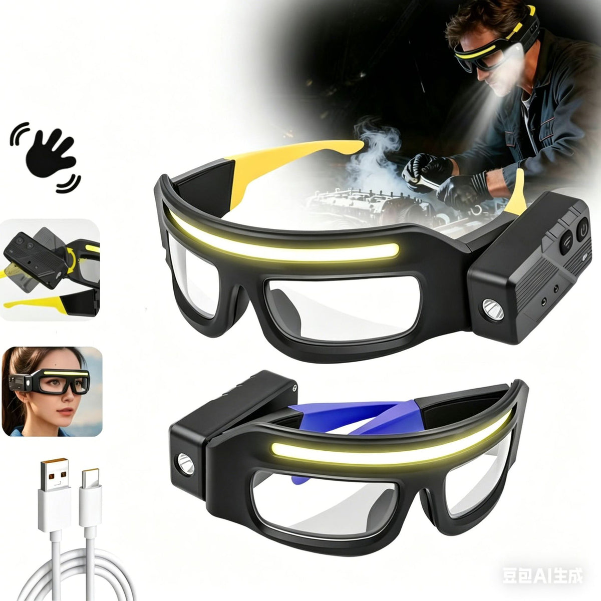 BeamSpec™ Pro LED Headlamp Glasses